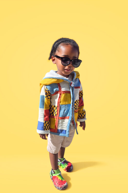 Toddler Color Block Hoodie Jacket