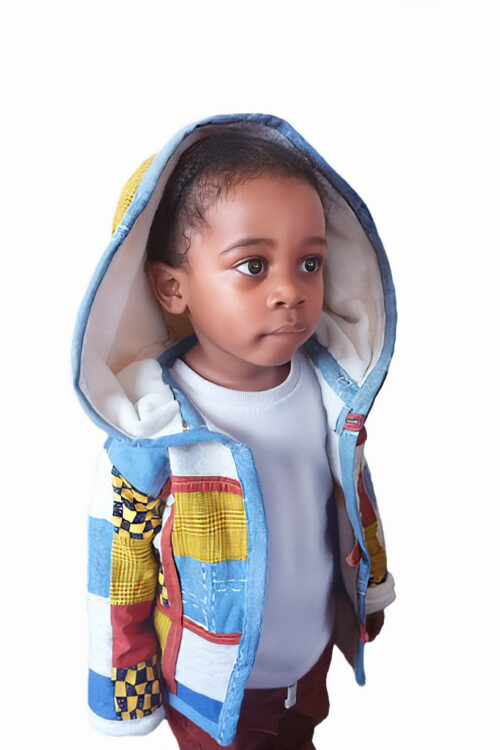 Toddler Color Block Hoodie Jacket